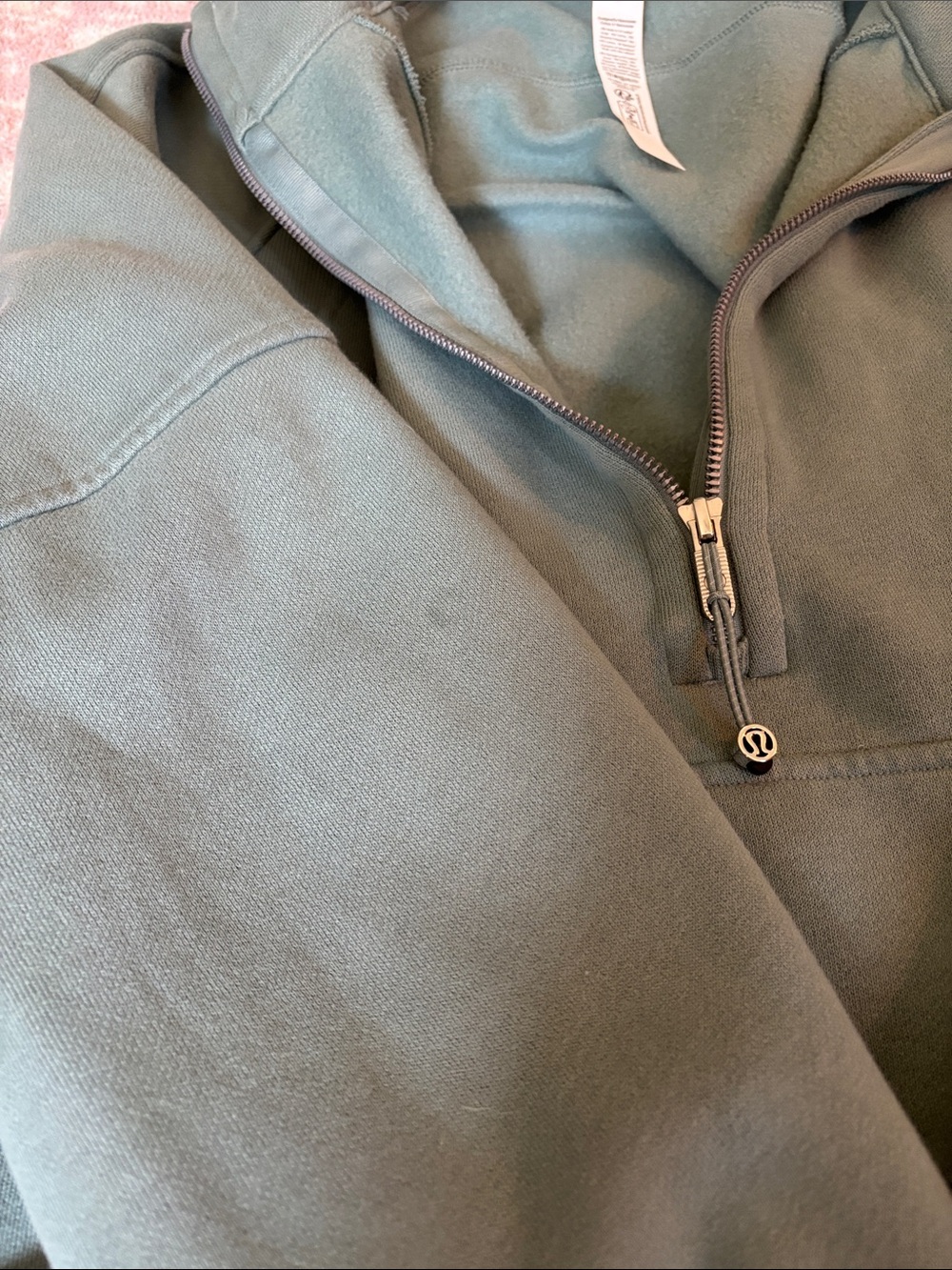 lululemon athletica Women's Half-Zip oversized scuba - Sage - Picture 4 of 5